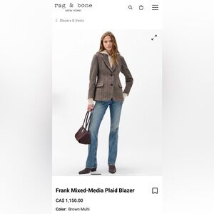 Rag & Bone Monochrome Textured Blazer